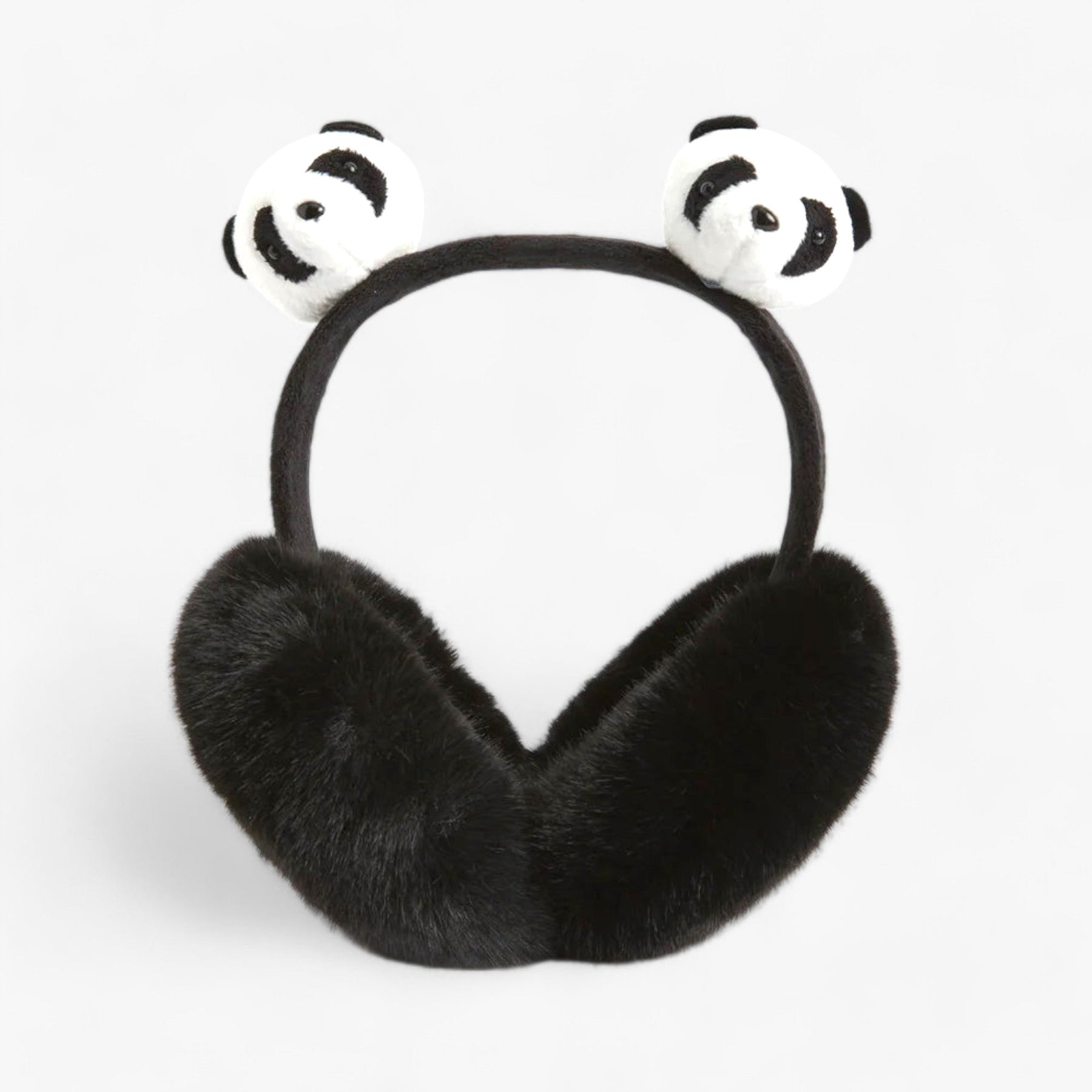 Earmuffs : Nepvachten in Kunstbont - Gezellige Winterwarmte - Zwart Wit in Panda van Pantino