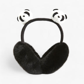 Earmuffs : Nepvachten in Kunstbont - Gezellige Winterwarmte - Zwart Wit in Panda van Pantino
