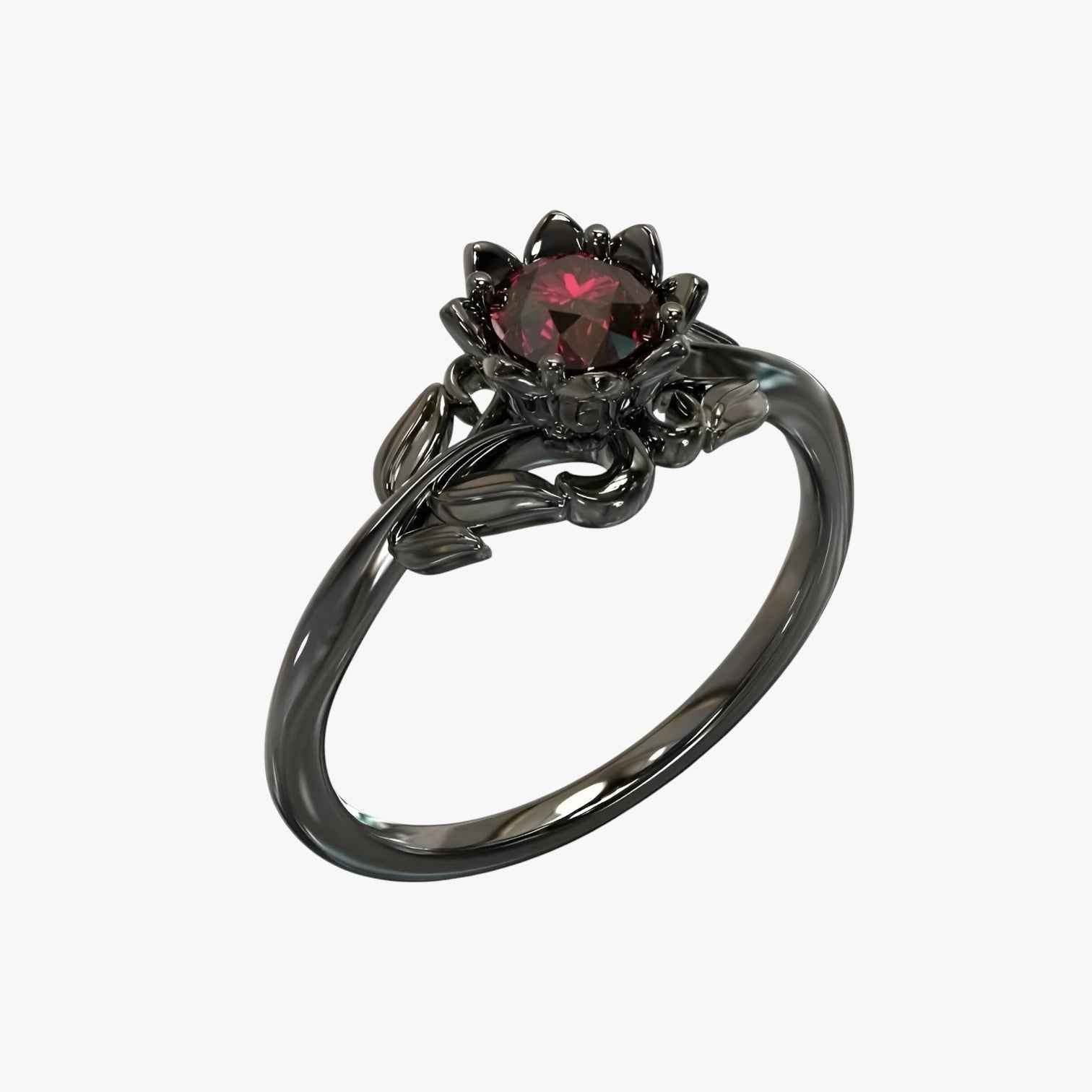 Jewelry : Rosa della Notte - Ring met rode steen voor een gedurfde look Heren in van Pantinoshop