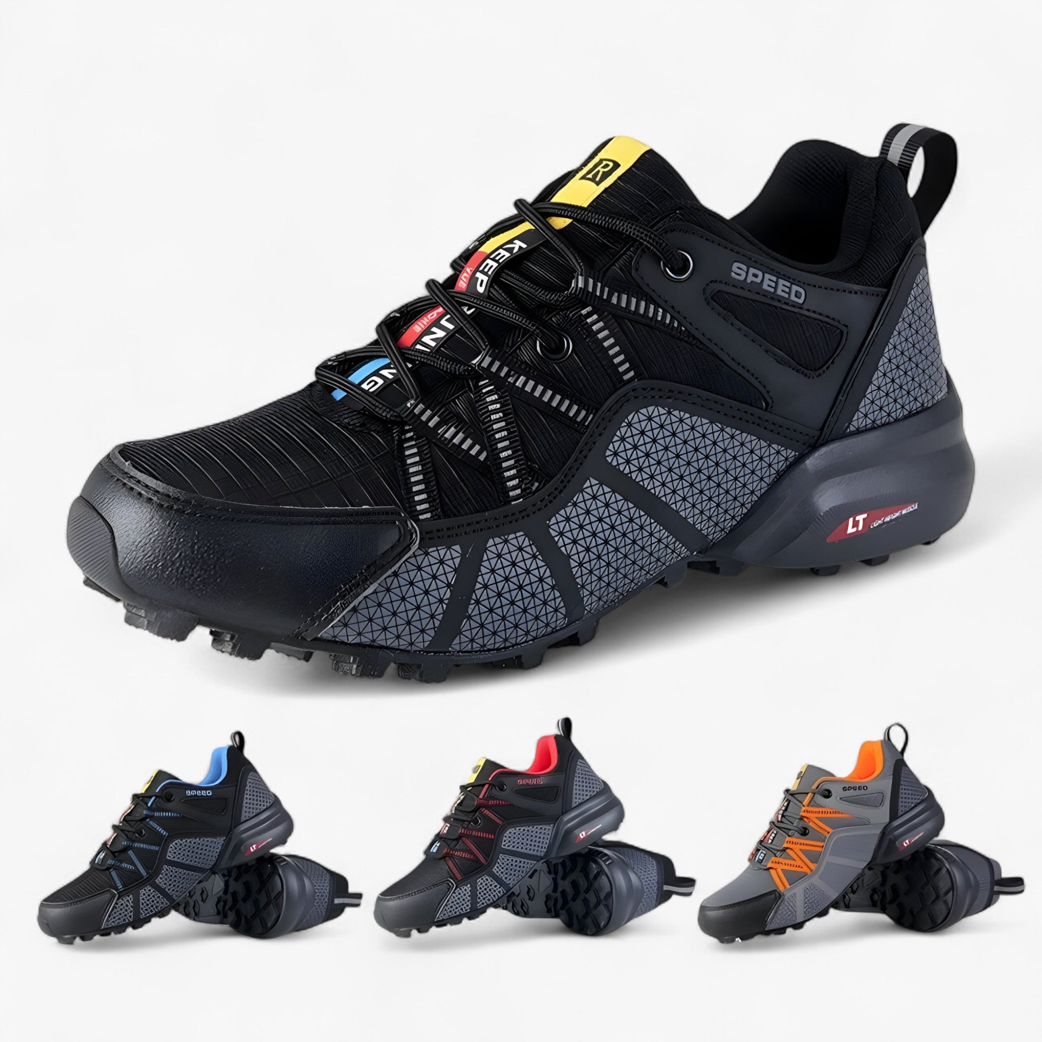 Heren waterdichte wandelschoenen met antislipzool
