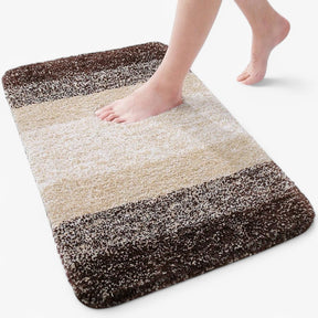 home & garden : Heidi Droge Voeten in een Handomdraai - Superabsorberende Antislip Badmat - Blauw in Bruin van Pantino