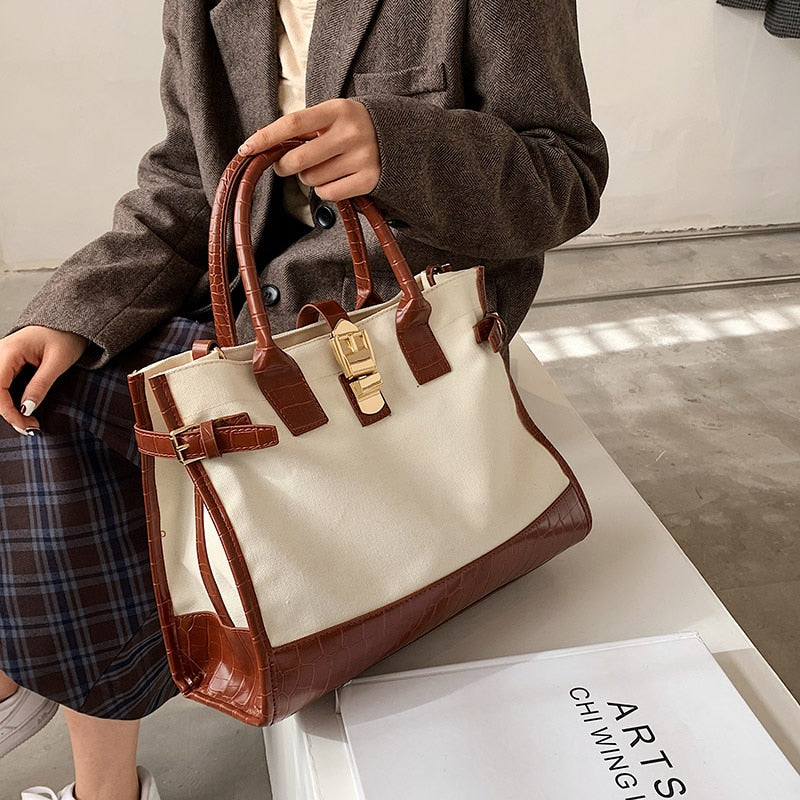 bags : Schoudertas Dames Bruin - Moda Canvas in van Pantino