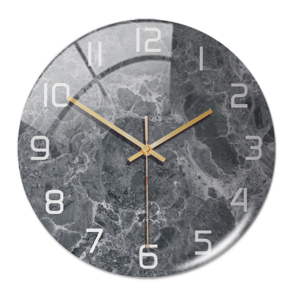 home & garden : Timeless Marble Klok Groen in Donker Grijs van Pantino