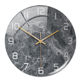 home & garden : Timeless Marble Klok Groen in Donker Grijs van Pantino
