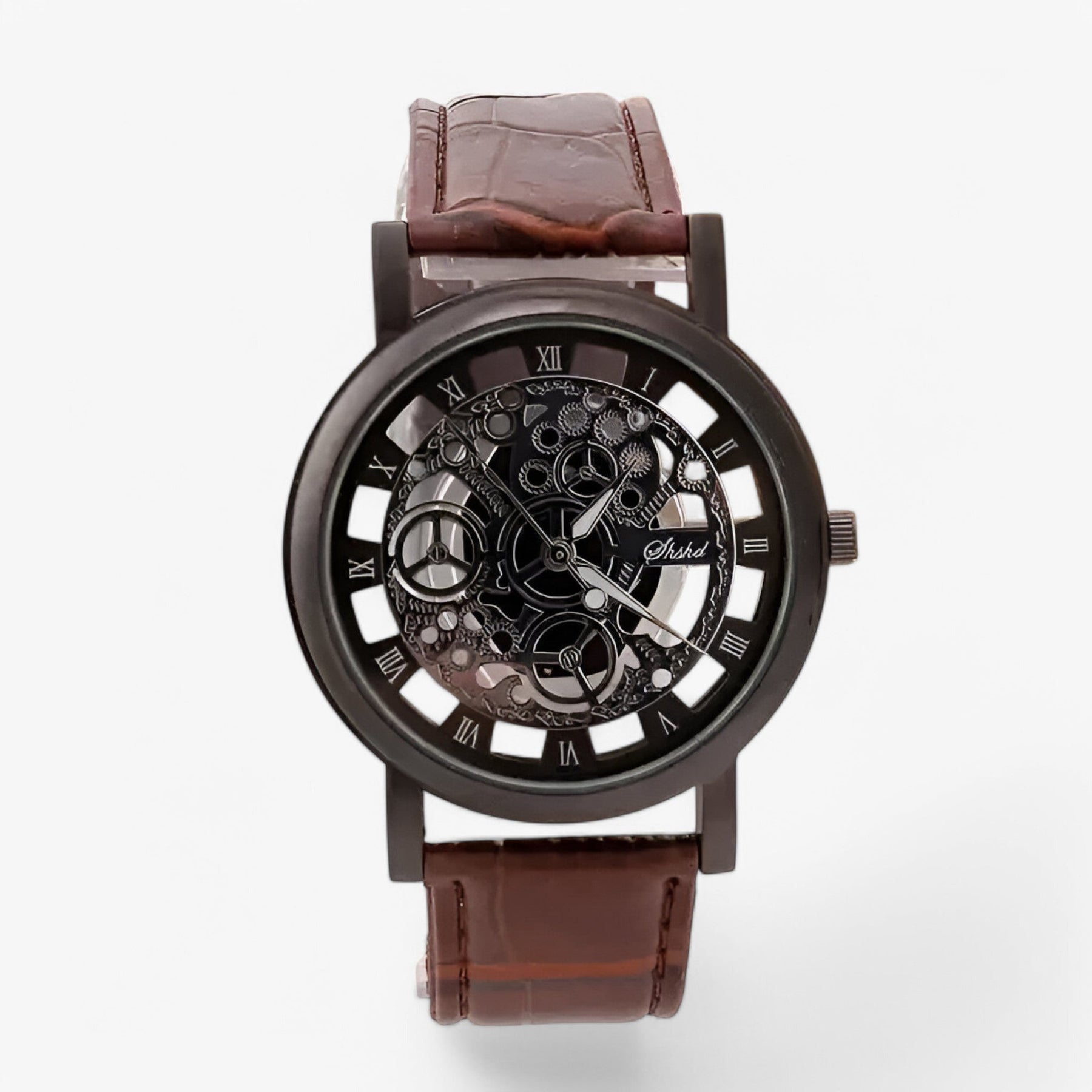 other : Kwarts Uurwerk met Leren Band en Romeins Wijzerplaat - Zilver Blauw in van Pantino