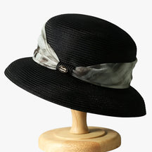 Sun Hat : Natuurlijke Bescherming met een Stijlvolle Zonnehoed - Zwart in Zwart 56-58 van Pantino