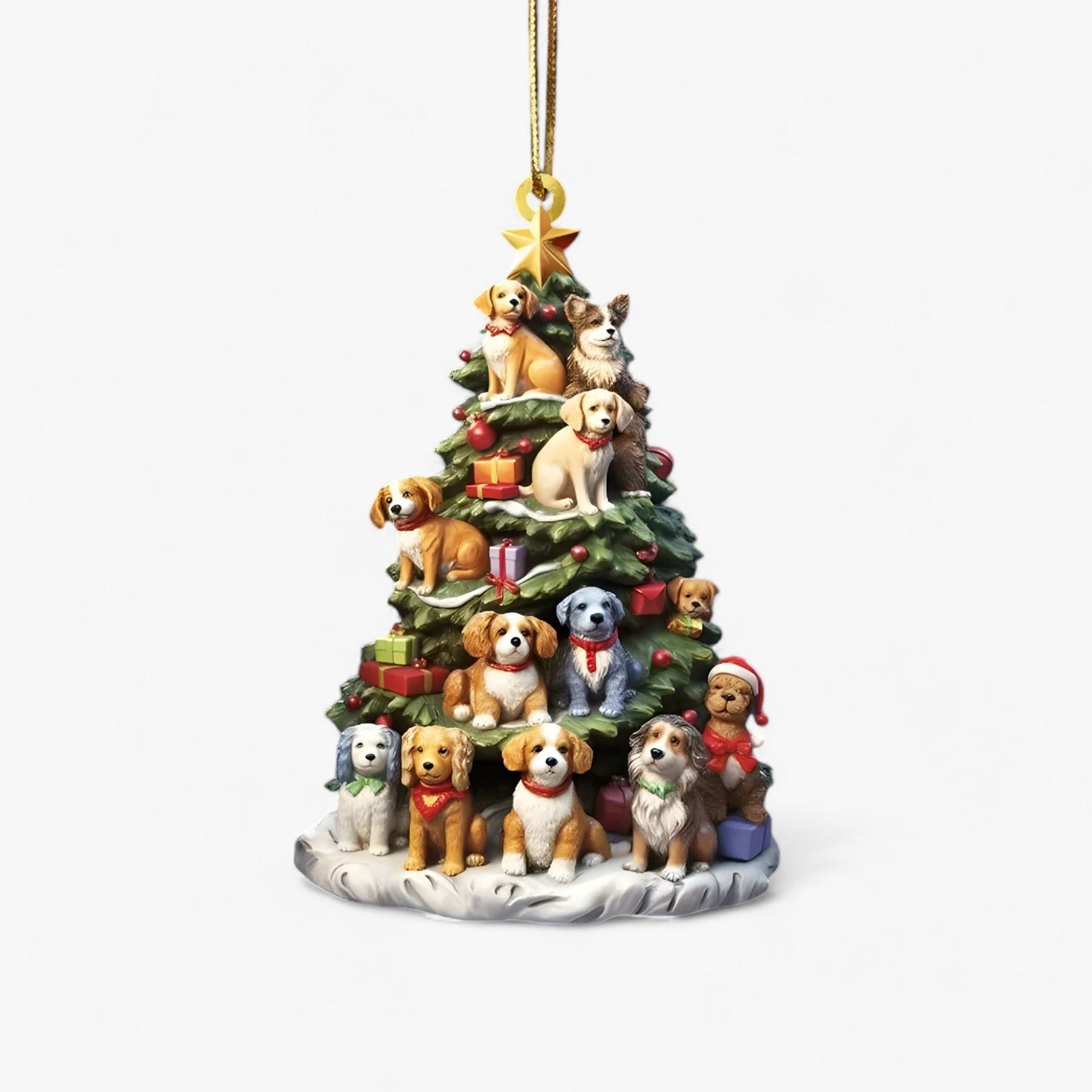 home & garden : Pendentief Boeken in Plat 2D Acryl - Creatieve Kerstdecoratie voor Huis en Raam in Stijl 3 van Pantino