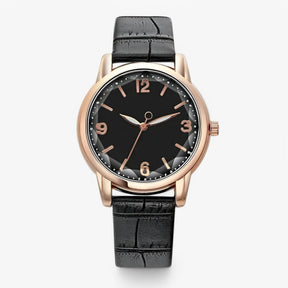 Watch : Elegant Design Luxe Quartz Dameshorloge - Lichtpaars in zwart van Pantino
