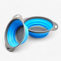 home & garden : Opvouwbare Zeef en Wasmand voor Groente & Fruit - Oranje in Blauw van Pantino