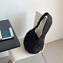 Dress : Ruime Schoudertas - Wit in Zwart van Pantino