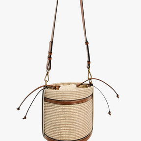 Handbag : Rieten Zomerschoudertas voor Dames - Lichtgewicht, Stijlvol & Praktisch - Bruin in van Pantino