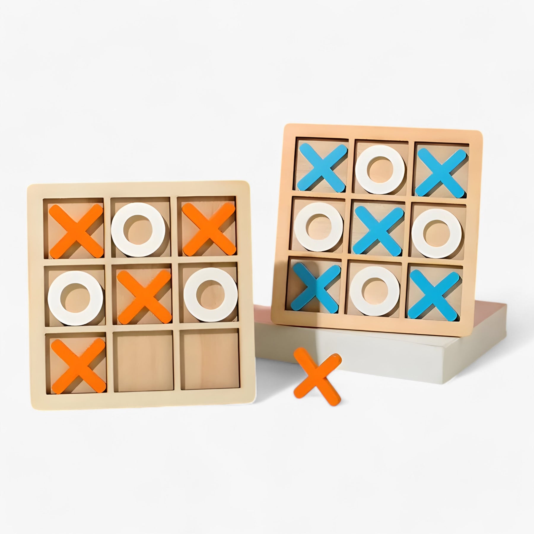 home & garden : Slim Plezier - Houten Tic-Tac-Toe Spel - Oranje in van Pantino