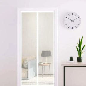 home & garden : Magnetische Hordeur Zwart 120x210cm - Vliegengordijn voor Deur, Insectenwering in Wit van Pantino