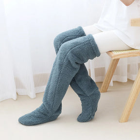 Socks : ComfySocks - Blijf Knus en Warm Deze Winter - Blauw in Blauw One Size van Pantino