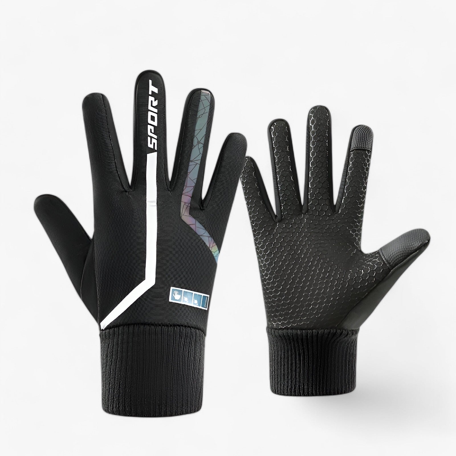 Gloves : Handschoenen Grijs - Warme Winterhandschoenen - Met Reflectie en Touchscreen in van Pantino