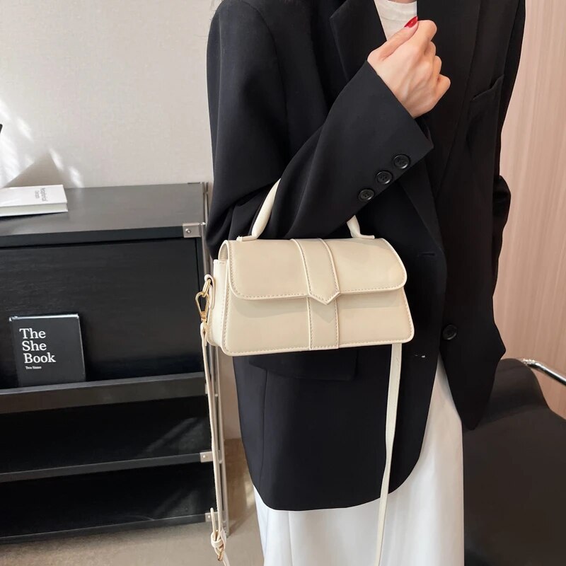 bags : Schoudertas Dames Zwart - Slank Lichtgewicht Design - PU-Leer in van Pantino