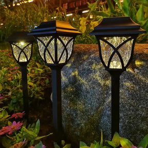 outdoor equipment : Solar Tuinverlichting Set - Zonne-Energie Automatisch Buiten - LED in Warm-wit B 300MAH van Pantino