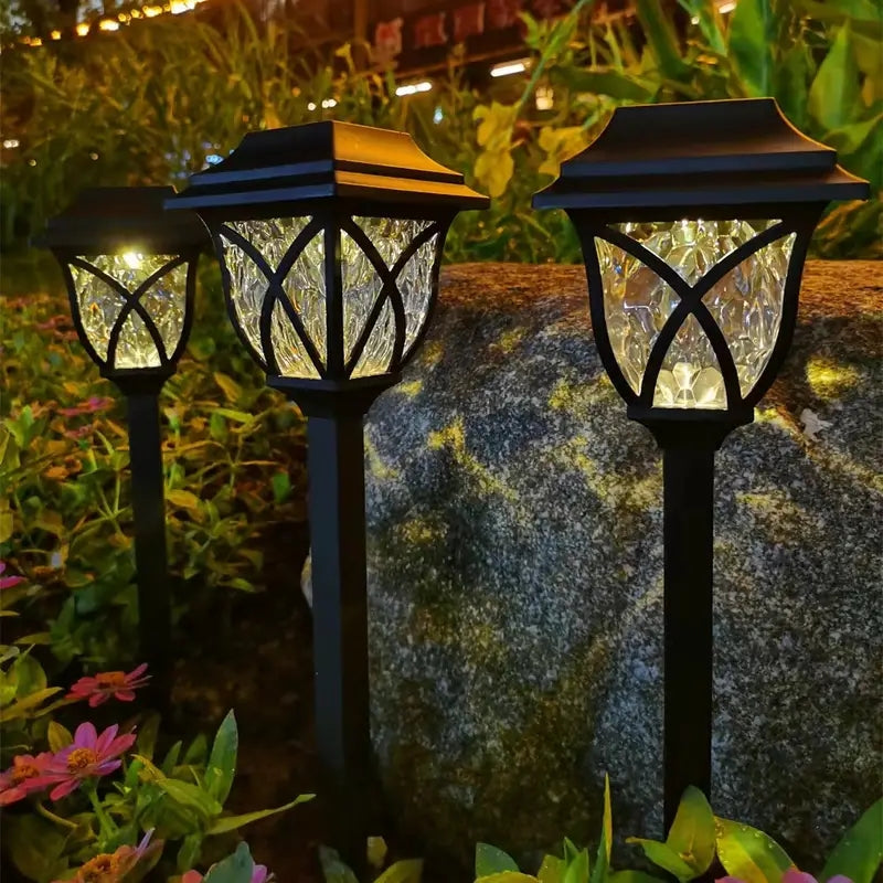 outdoor equipment : Solar Tuinverlichting Set - Zonne-Energie Automatisch Buiten - LED in Warm-wit B 300MAH van Pantino