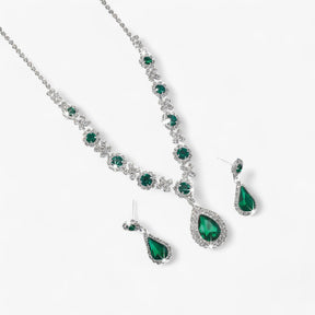 Jewelry Set : Oorbellen Dames Zilver - Trouwset 2 Delen - Druppelhanger en 2 in van Pantino