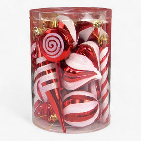 home & garden : Rode Kerstballen - Feestelijke Ornamenten en Kerstcadeaus in 14-delige set van Pantino
