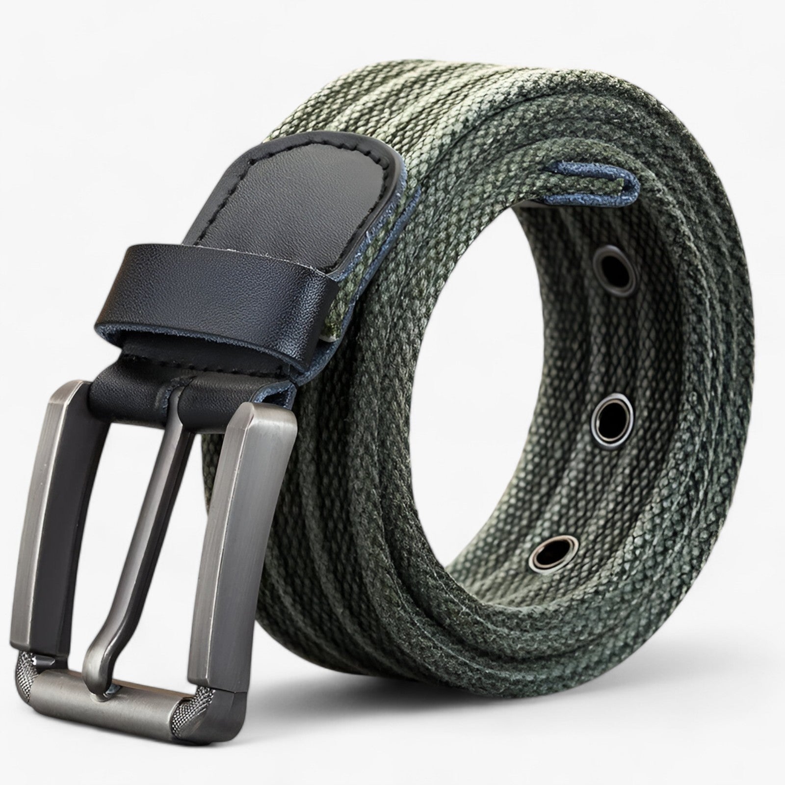 Belt : Stijlvolle Canvas Jeansriem Heren Polyester - Groen in van Pantino