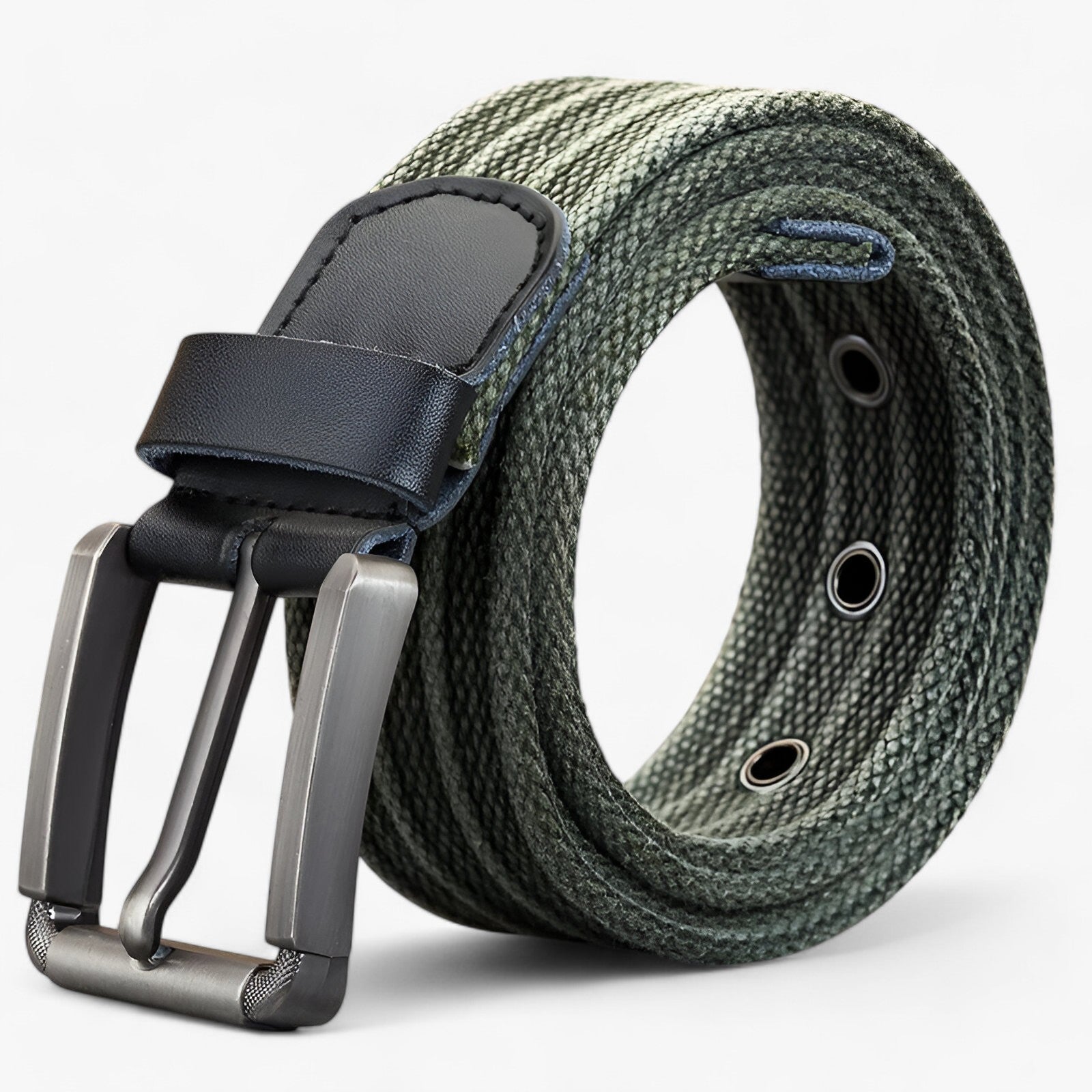 Belt : Stijlvolle Canvas Jeansriem Heren Polyester - Groen in groen van Pantino
