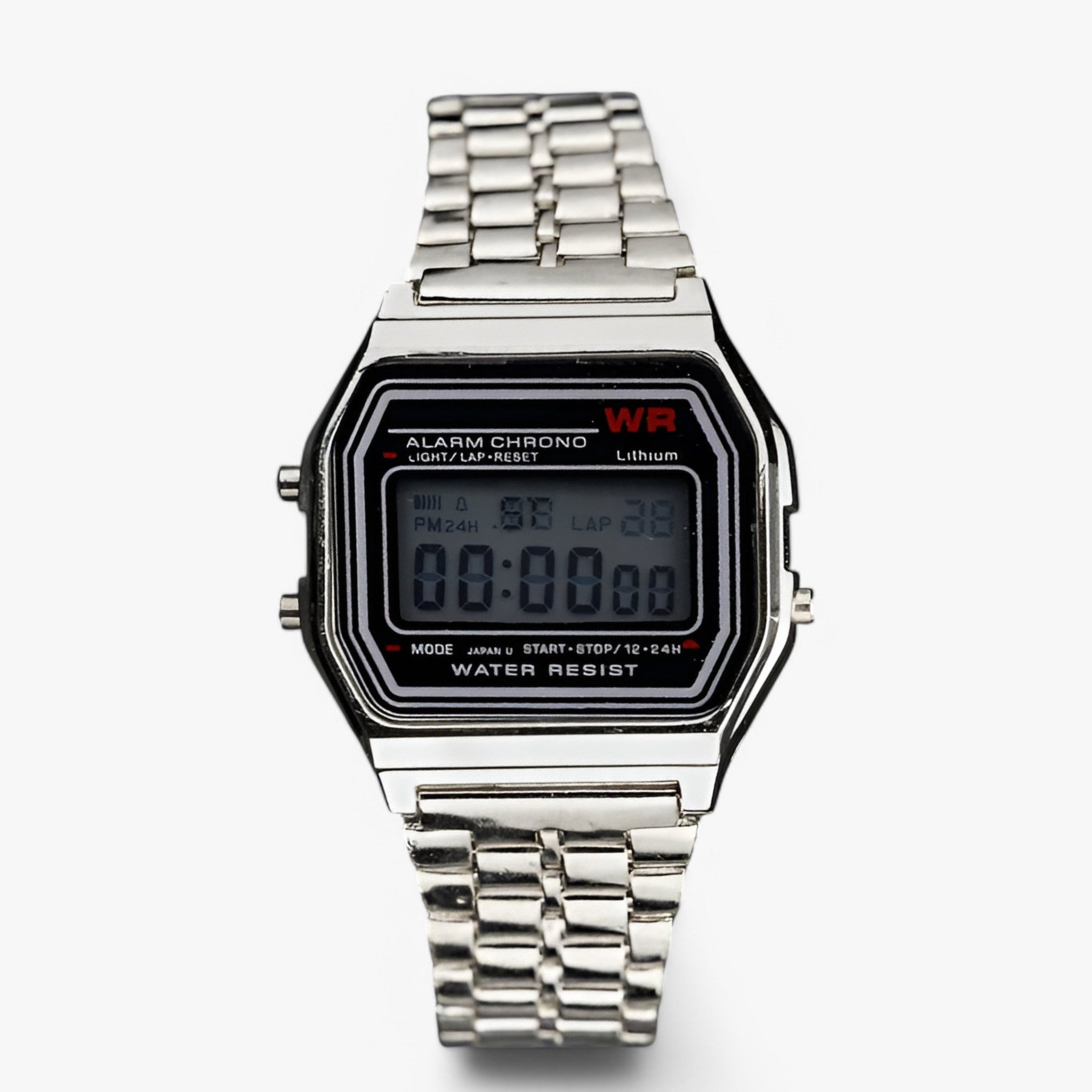 watches : Horloge Rosé Goud - Roestvrij Staal Militair Digitaal in zilver van Pantino