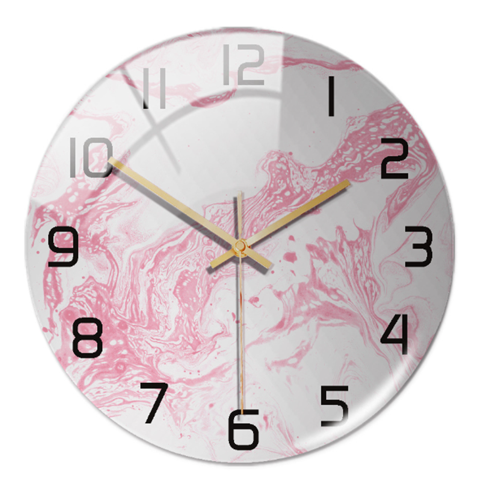 home & garden : Timeless Marble Klok Groen in Roze van Pantino