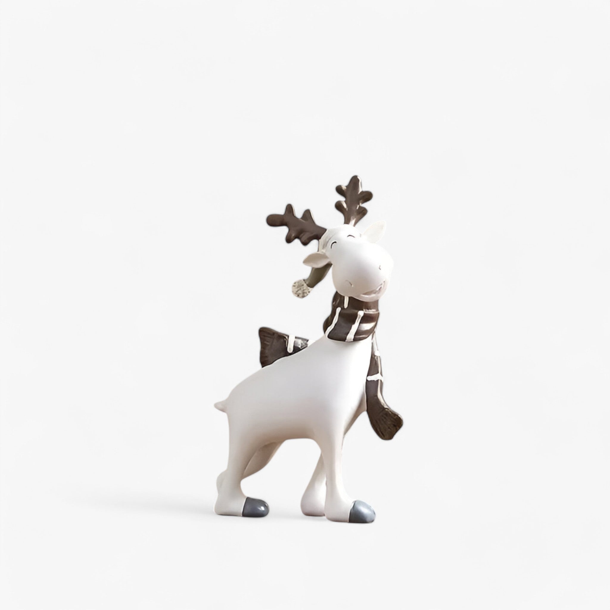 home & garden : Elegante Witte Hert Decoratie in hoogte 15cm van Pantino