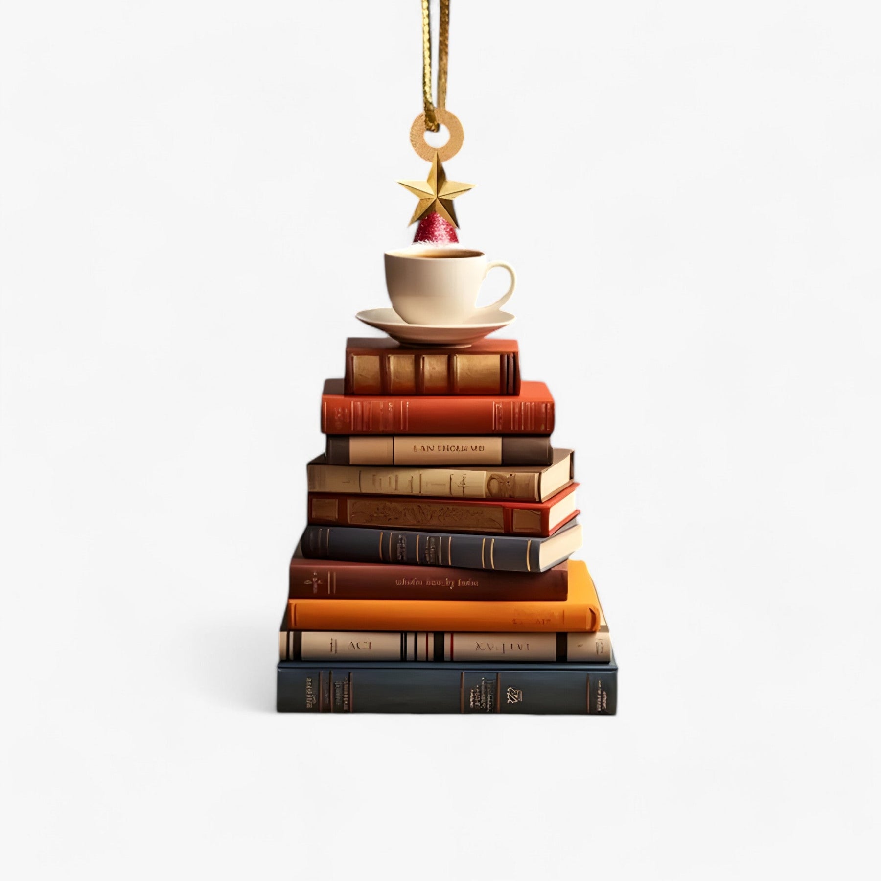 home & garden : Pendentief Boeken in Plat 2D Acryl - Creatieve Kerstdecoratie voor Huis en Raam in Stijl 5 van Pantino
