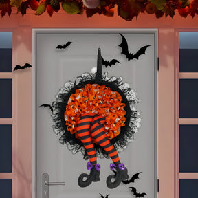 home & garden : Halloween-Krans - Leuk Hangend Decor voor een Griezelig Welkom - Paars in van Pantino