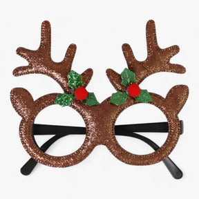 Party Glasses : Bril Heren - Feestelijke Celebrant - Kerstbril met Kerstman, Kerstboom en Sneeuwman in T van Pantino