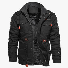 Bomber Jacket : Jack Heren Zwart - Tactische Bomberjack voor - Warmte en Veelzijdigheid voor de Winter in Zwart van Pantino