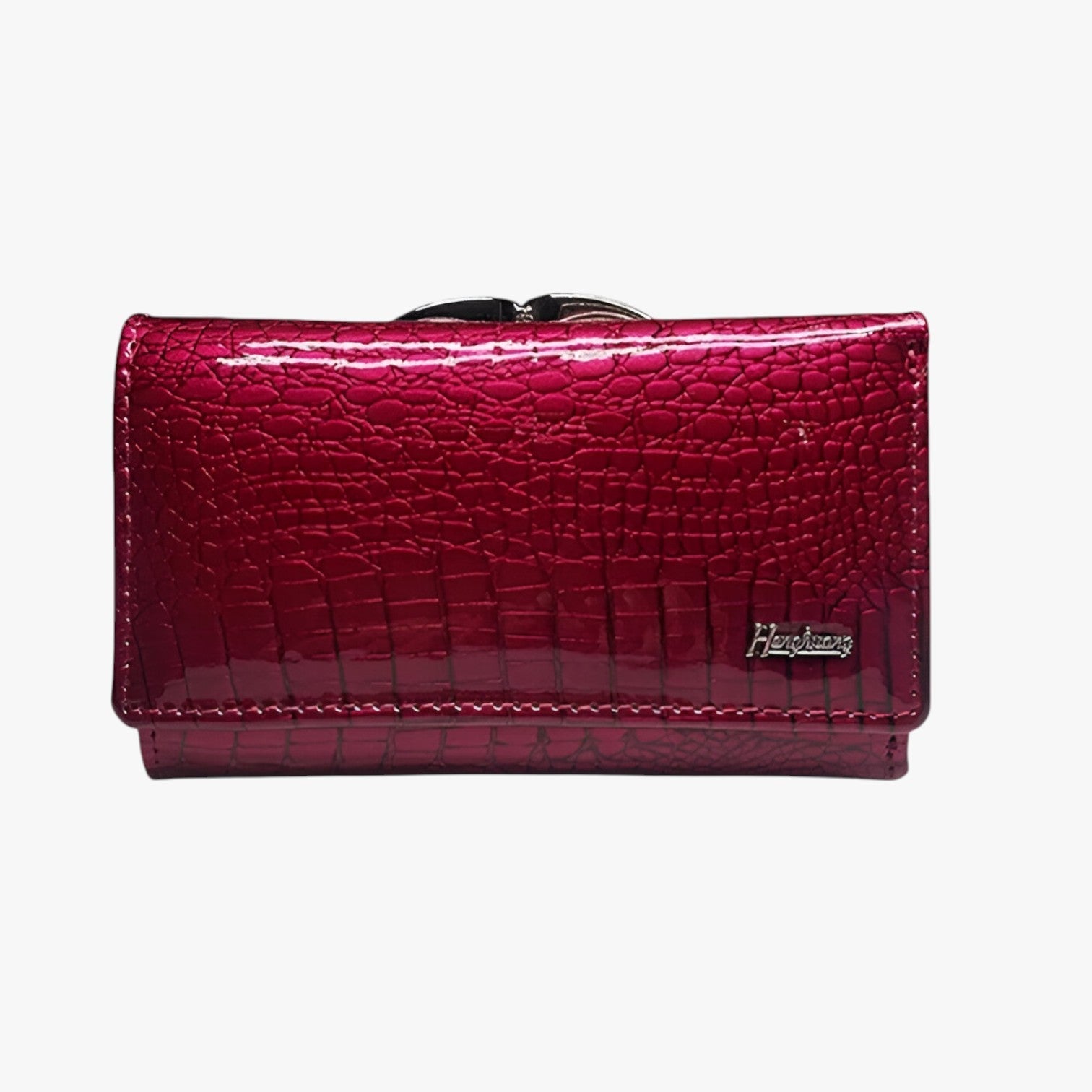 Wallet : Luxe Damesportemonnee van Leer - Elegant en Praktisch - Zwart in bordeaux van Pantino
