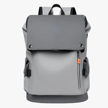 bags : Rugzak Donkergrijs - Stijlvolle Waterdichte Laptop met USB Opladen in Lichtgrijs van Pantino