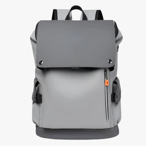 bags : Rugzak Donkergrijs - Stijlvolle Waterdichte Laptop met USB Opladen in Lichtgrijs van Pantino