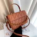 Elegante Handtas Dames Medium Size Patroon - Zwart