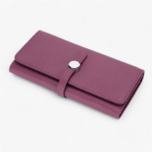bags : Grote Handtas voor Vrouwen Dames - Elegante Echte Leer met Kaartmap - Zwart in paars van Pantino