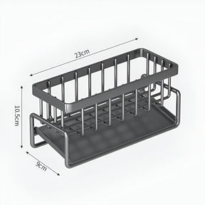 home & garden : CleanFlow - RVS Organizer voor Spons & Handdoek - Zwart in van Pantino