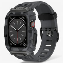 Apple Watch Case : Horloge Zwart - Militair Sporthorloge voor Apple Watch in Grijs van Pantino