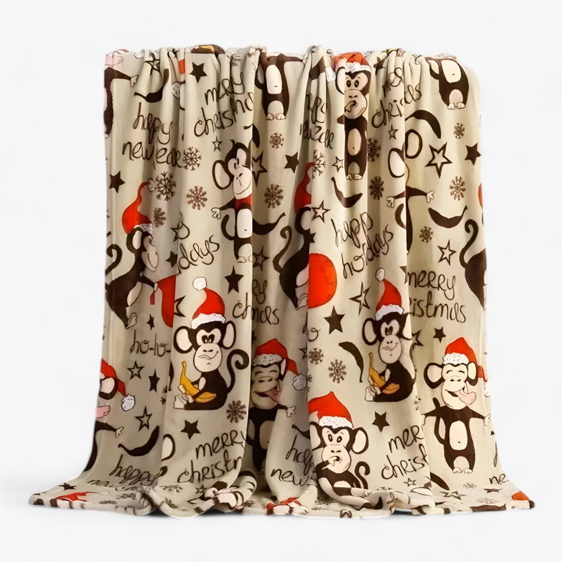 home & garden : Velvy Luxe Kerstdeken van Fleece - Elegante en Gezellige Vakantiedecoratie - Groen in Geel van Pantino
