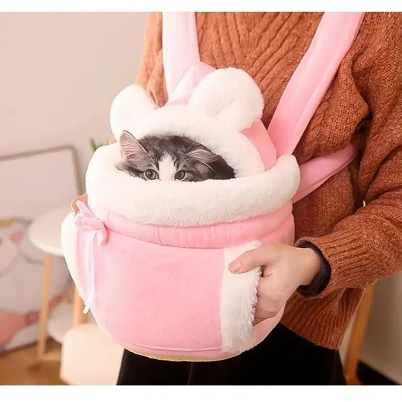 pets : Katten Draagtas - Diamantfluweel Veilig Comfortabel - Fluweel in van Pantino