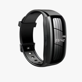 electronics : Joris Mini Spraakrecorder Armband - Discreet Opnemen en Veilig Bewaren in Eén Armband - Zwart in zwart van Pantinoshop