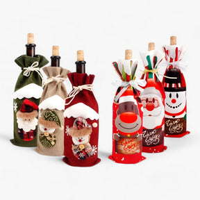 home & garden : FengRise Decoratie - Flessenhoes Kerstman - Kerstsocken Cadeaustandaard in van Pantino