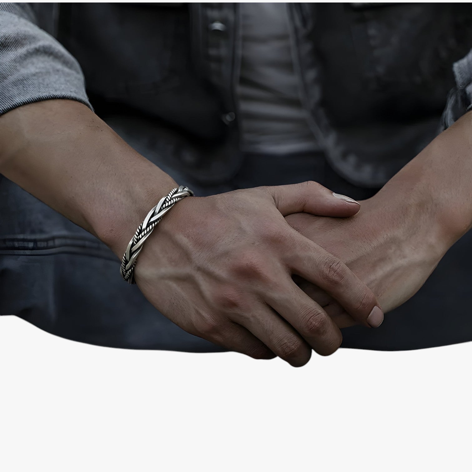 Bracelet : Armband Zilver - Leandro 925 Sterling Zilveren - Cool, Tijdloos en Handgemaakt in van Pantino