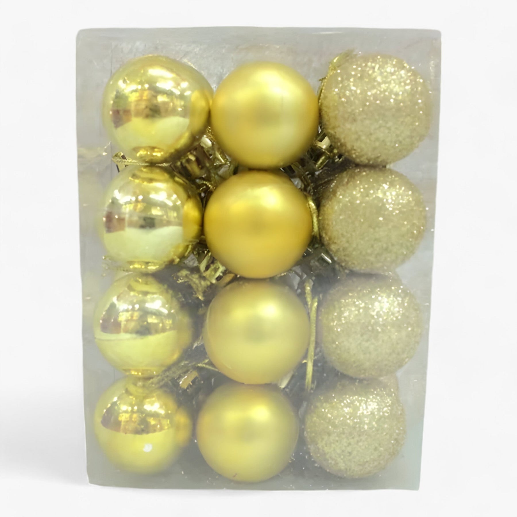 home & garden : Set van 24 Plastic Bollen - Gouden, Rode en Roze Decoraties in Goud van Pantino