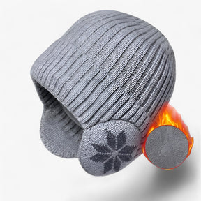 Hat : Hoed Crèmekleurig - Winter Warmte - Met Oor Bescherming in Lichtgrijs 55-60cm van Pantino
