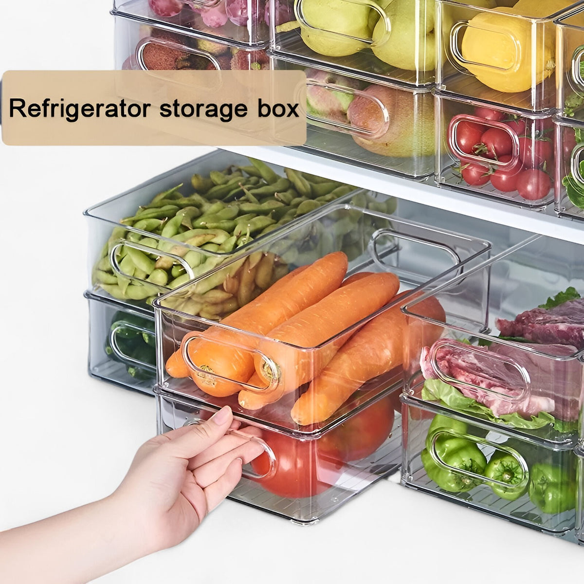 home & garden : FreshKeeper - Transparante Koelkast Organizer in van Pantino