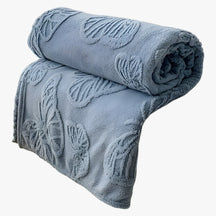 home & garden : Vlinderpatroon Deken - Veelzijdig Comfort voor Alle Seizoenen - Paars in Blauw van Pantino