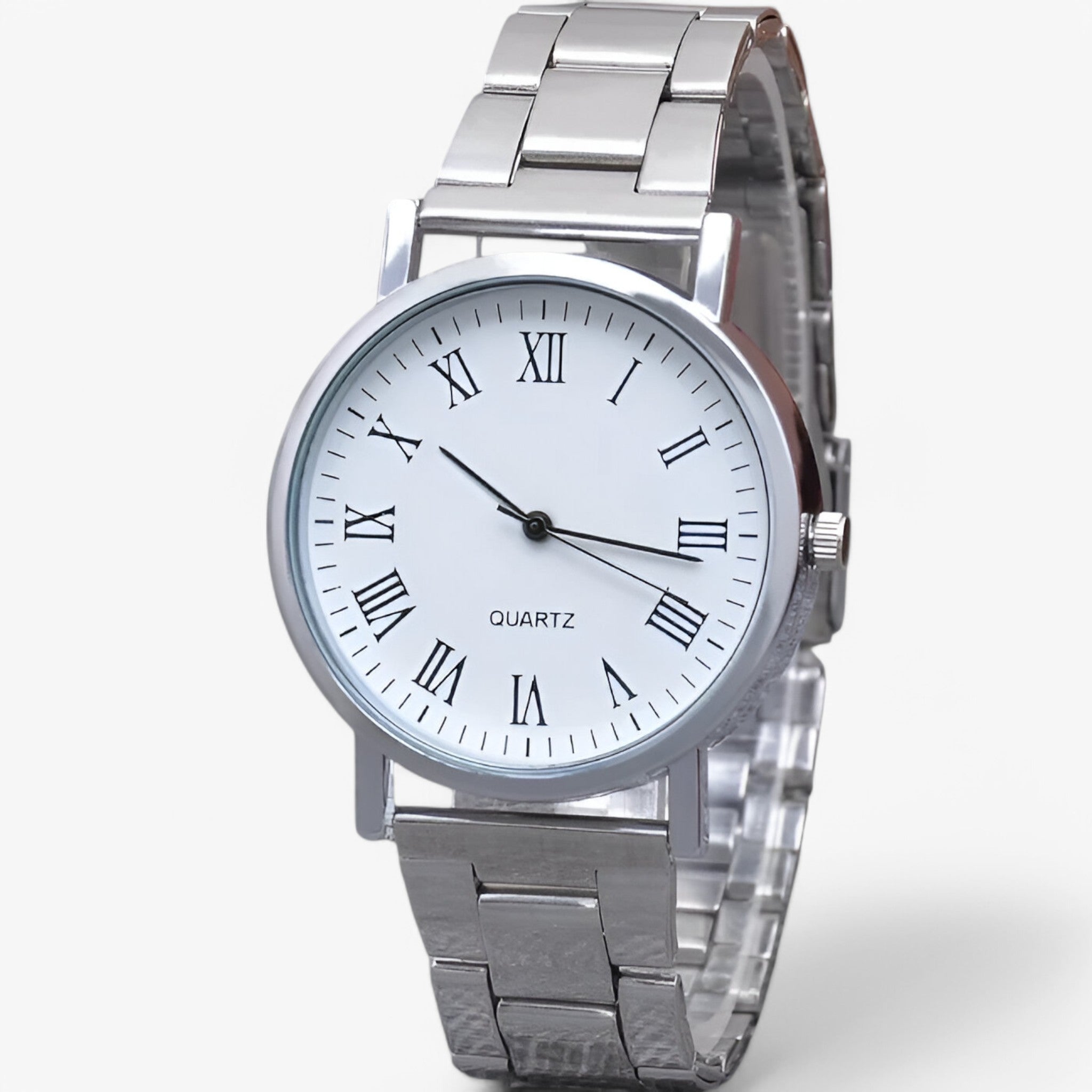 watches : Horloge Heren Wit - Elegant Stalen in Wit van Pantino